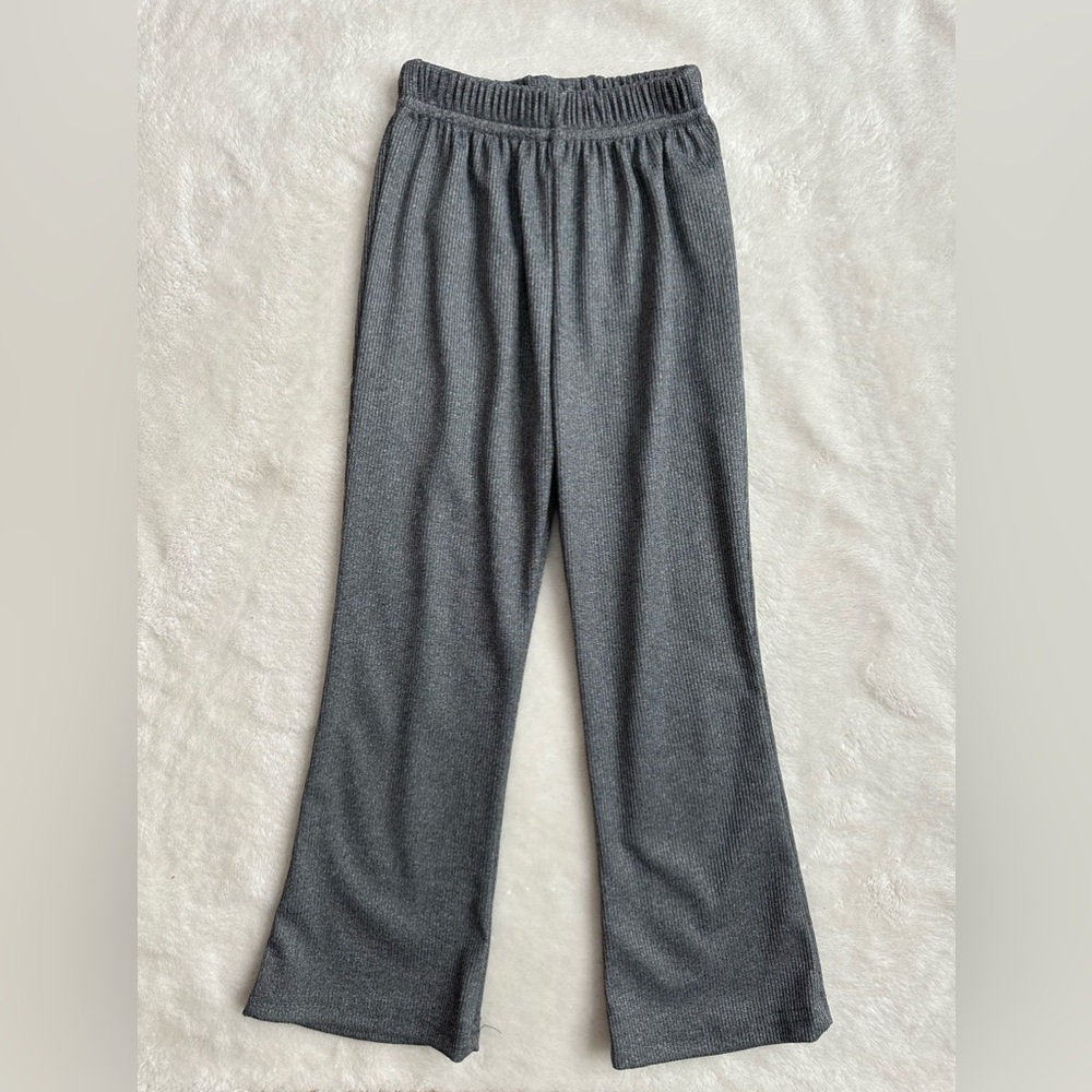 Ribbed Wide Leg Flare Pants - Toddler